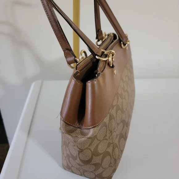 Coach Brooke Carryall Bag Signature Coated Canvas Bag - Picture 5 of 11